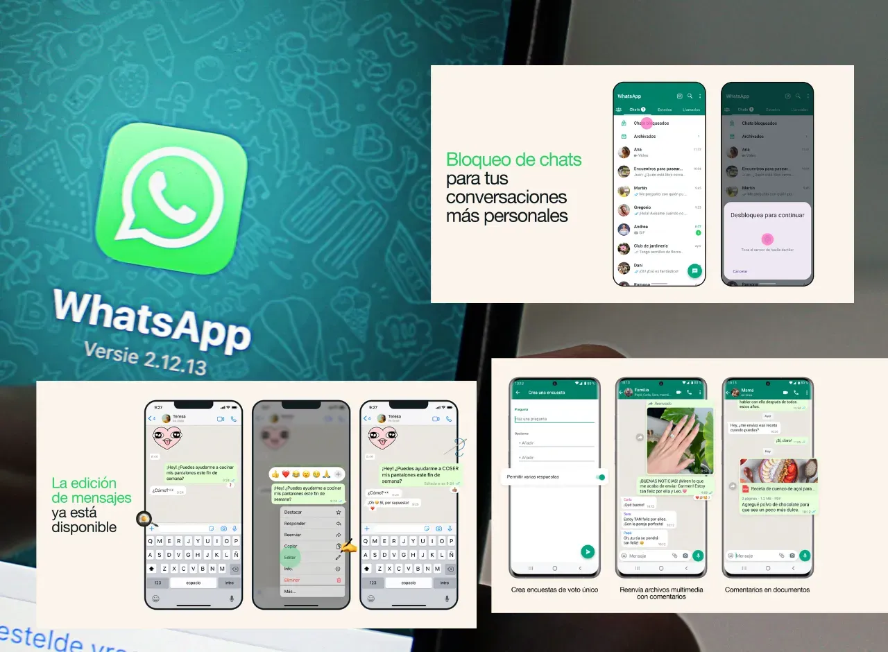 Tres nuevas funciones de Whatsapp