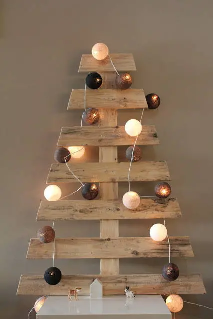 arbol de navidad con pallet