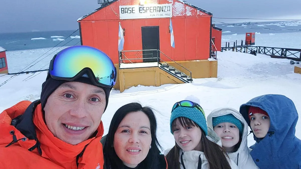 Familias en la antártida