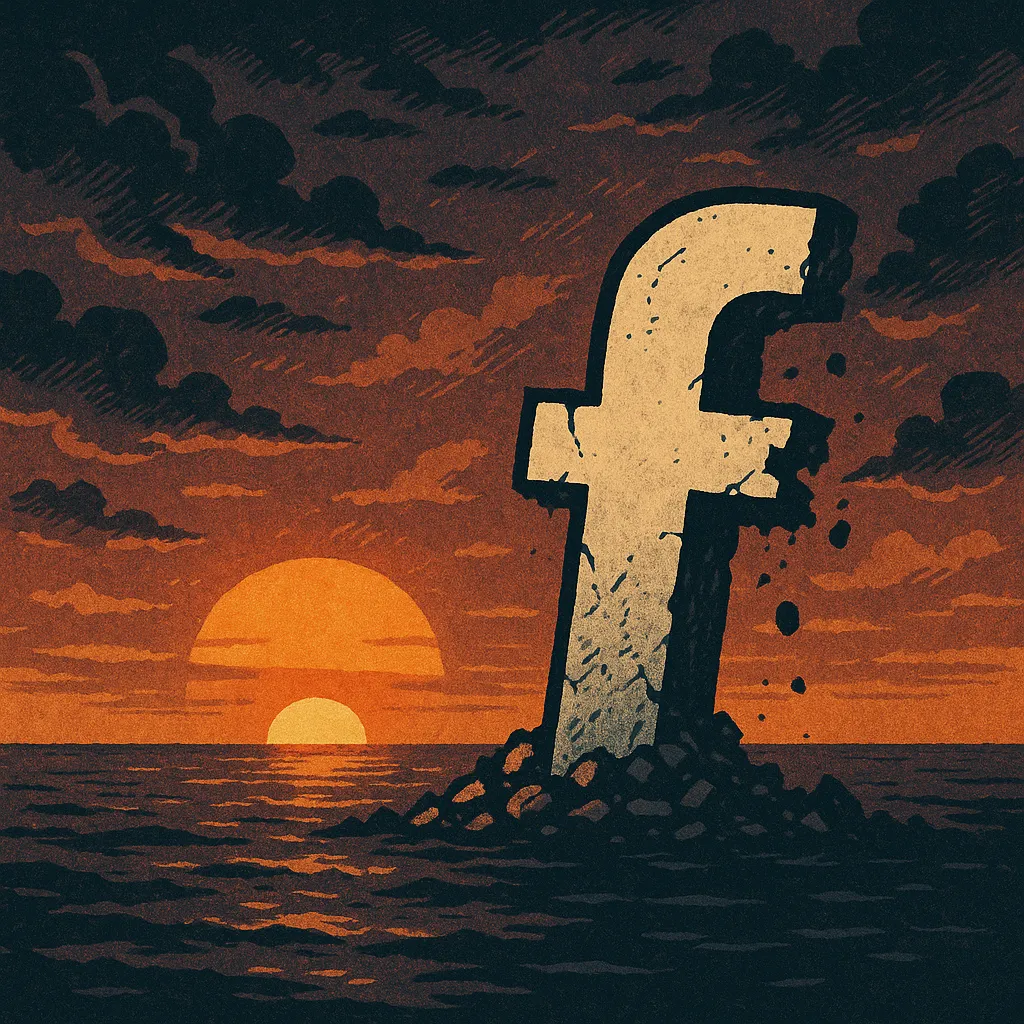 La caída de Facebook