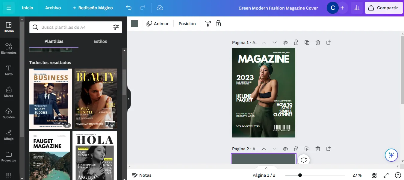 Canva Revista digital